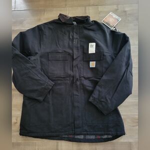 NEW Carhartt Traditional Duck Utility Coat‎ C04 Men 50 Blanket Lined Black READ